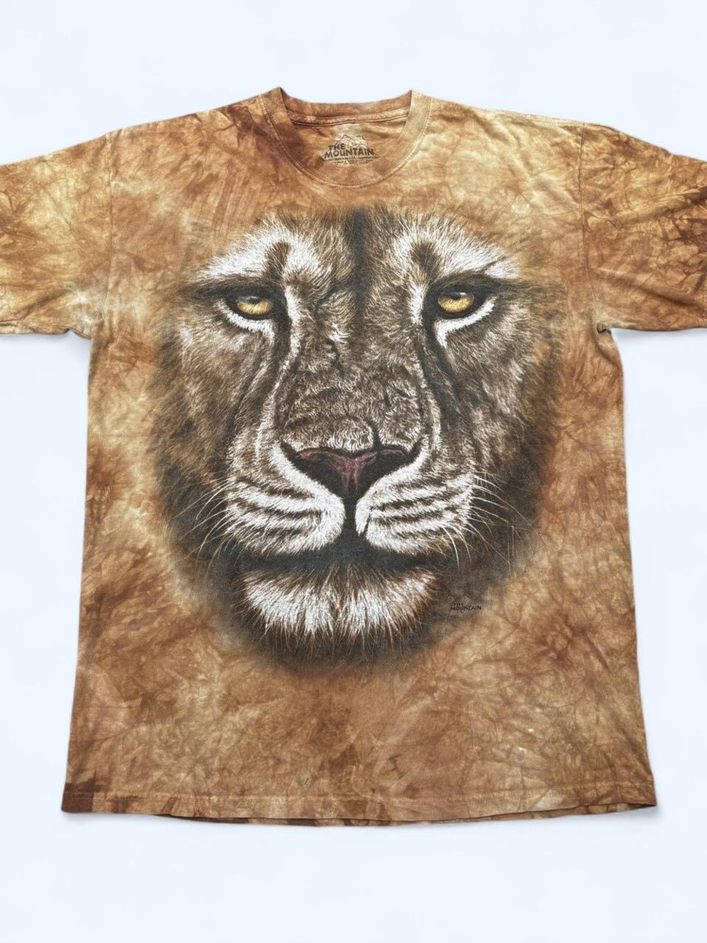 The Mountain Lion Face T Shirt Large 2011 Tie Dye Big Cat Animal Graphic